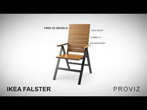 FREE 3D MODELS IKEA FALSTER OUTDOOR FURNITURE SERIES
