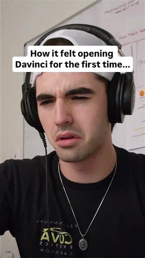 opening davinci for the first time...