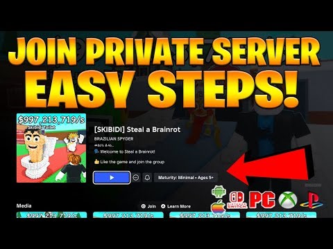 How to Create & Join a Private Server in Roblox Steal a Brainrot (PS4, PS5, or Xbox One/Series X)