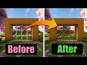 🤩Minecraft connected glass texture pack for MCPE 1.26 || connected glass mod like java edition✨