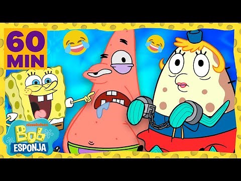 ¡Una hora con los momentos MÁS DIVERTIDOS de Bob Esponja! | Bob Esponja en Español