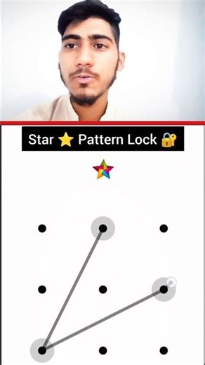 Star ⭐ Pattran Lock 🔒 | Unique Pattern Lock Design 2025 I #lock mobile #treanding