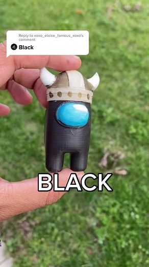 Among Us Black Viking Hat Color Options