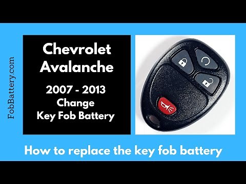 Chevrolet Avalanche Key Fob Battery Replacement (2007 - 2013)
