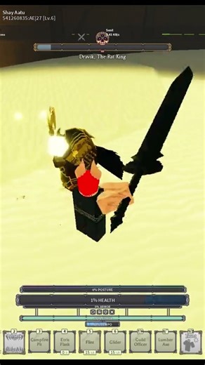 1 HP Is All He Needed 😭🔥 *Credit:soupsocks.* #deepwoken