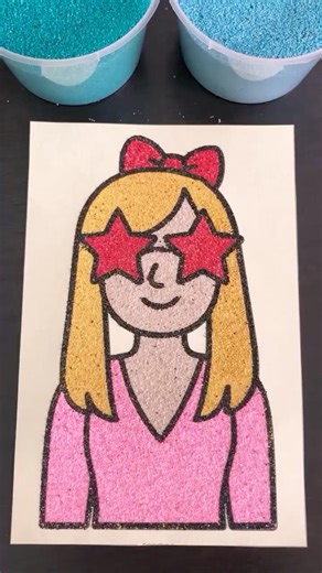 Sand Coloring Tutorial #asmrcoloring #sandart #kineticsand