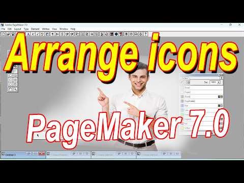 Adobe PageMaker 7.0 : Arrange Icons option step-by-step guide