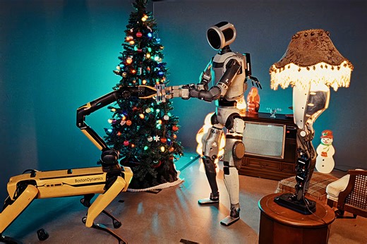 Boston Dynamics Rings in the Holidays with Atlas and Spot in a Charming Vintage Scene