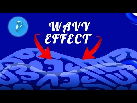 How To Create A Wavy Effect in Minutes on Pixellab | Trending Effect on Photoshop