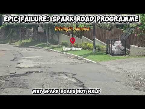 Bad Jamaican Roads: Sunset Avenue Cherry Gardens Jamaica 