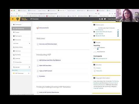 Using Interactive H5P Activities in Moodle