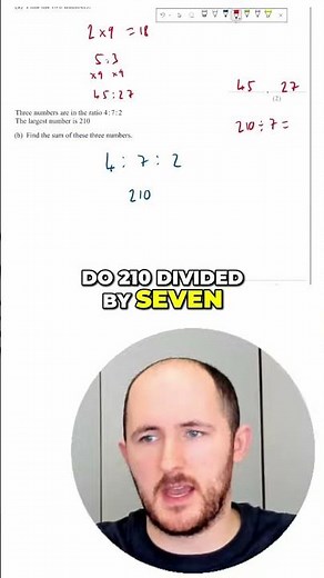 2025 November Ratio Question #maths #edexcel #gcse #exam #school #education #study #shorts #class