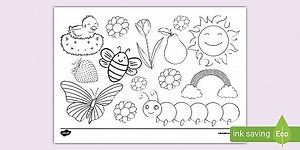 Spring Doodles Colouring Activity