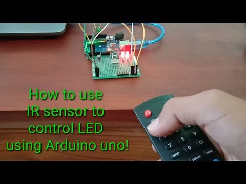 How to use IR TV remote control to blink LED with Arduino uno!!! IR-LED projects..