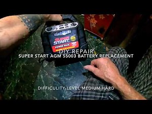 DIY Super Start AGM 55003 Battery Replacement Automobile Battery Jump Starter