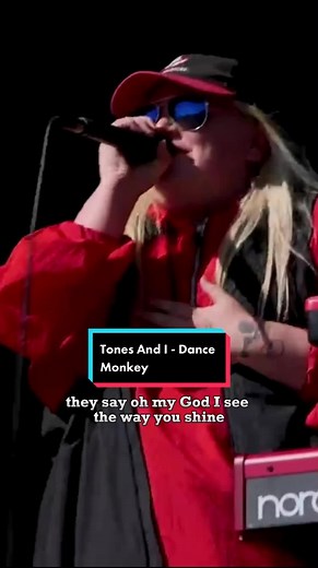 Singing 'Dance Monkey' Acoustic at a Concert