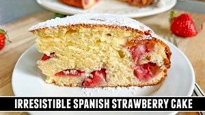 The easiest cake you’ll ever make | Spanish bizcocho de fresa recipe