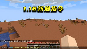 我的世界：1.16新增指令介绍！一条指令让战斗机制重回1.9版本