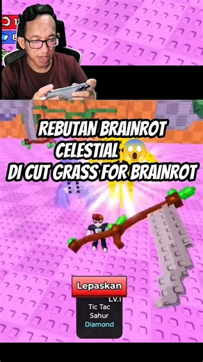 BRAINROT FIGHT 😱 CUT GRASS FOR BRAINROT #roblox #robloxshorts #robloxindonesia #robloxedit