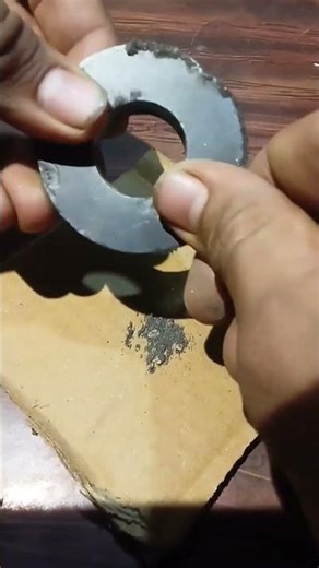 Magnetic field formed by Ferrite Magnet //Science Projects// #viral #trending #shorts