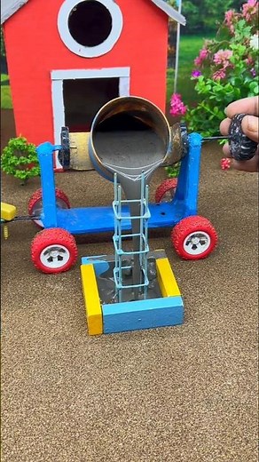 Amazing Mini Concrete Pillar Construction With Strong Base | Real Cement Pour #shorts