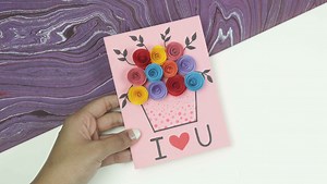 6.4K views · 27 reactions | Easy Flower Card | Beautiful Handmade Valentines Day Card | Valentine Card Idea | DIY Handmade Valentines Day Card |How to make a valentine's day card #handmadecard #valentinescard #valentinecardidea #creativelovenotes #craftingromance #heartfelthandmade #valentinesdaycraft #expressivecrafting #uniquevalentines #cardmakinginspiration #diyvalentine #papercraftingideas #romanticcarddesign | Ezzy Crafts DIY | Facebook