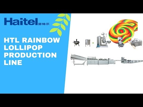 Look here！Introducing our Rainbow lollipop production line