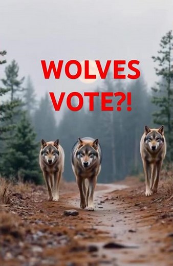 Do Wolves Really Vote?ShockingTruth About Wolf Pack Decisions Weird Animal Behavior Explained#shorts