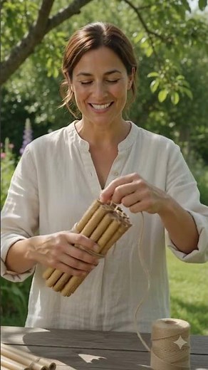 Bee Hotel DIY 🐝 Easy Garden Craft for Pollinators