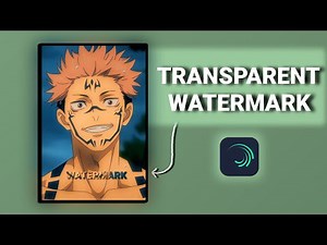 Transparent watermark tutorial on alight motion
