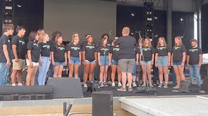 Great job to Concord Singers performing the National Anthem at the fair tonight before the Brantley Gilbert concert. | Concord High School