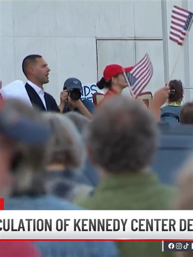 Hundreds of protesters gathered outside the Kennedy Center, which they fear could be demolished by the Trump administration. #DonaldTrump #Virginia #NorthernVirginia #Maryland #DCtiktok #DMVtiktok #washingtondc #districtofcolumbia #kennedycenter