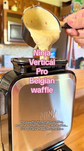 This vertical waffle maker is actually genius 🤯 Perfect crispy-outside fluffy-inside waffles every single time — no mess, no guessing. If you’ve been wanting hotel-style waffles at home… this is your sign 😭🔥 Tap to grab it before it sells out again! #TikTokShopCyberMonday #TikTokShopBlackFriday #openyoursuperstory #superbranddaybfcm #ninja