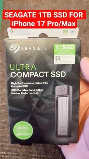 Seagate Ultra Compact SSD Unboxing #seagate #ssd #storage #shorts #viral #unboxing #tech #iphone #yt