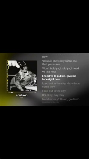 COMË N GO - Yeat #lyrics #comëngo #yeat #fyp #music # #rap