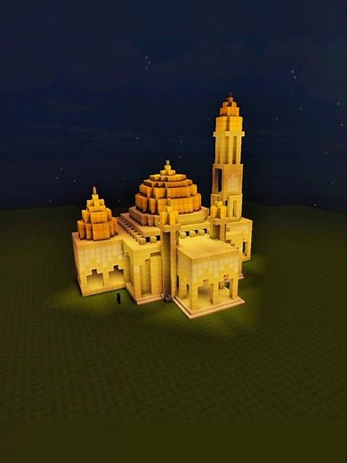 Minecraft Build Mosque 🕌 #minecraft #minecraftbuilding #shorts