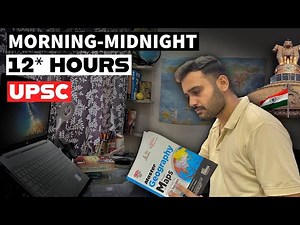 How I Study 12 Hours a Day for UPSC 2026 💪 | Realistic Study Vlog + Motivation