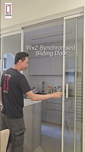 Pd Door 3W + 2D Kitchen Open Concept (Slide to Fold + Synchronised Sliding)