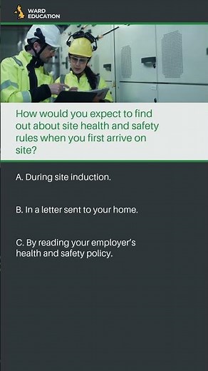 CSCS Practice Question - Health & Safety on Site