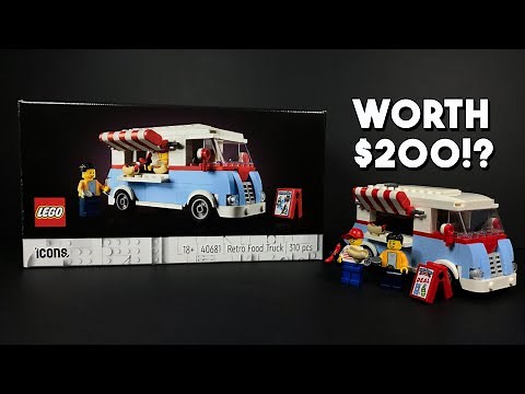 WORTH $200!? LEGO Icons Retro Food Truck 40681 GWP REVIEW!