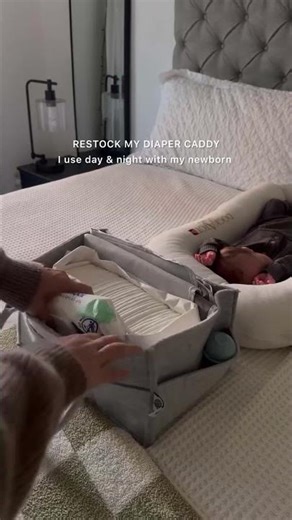 Parker Baby Diaper Caddy | Stylish Nursery & Car Organizer