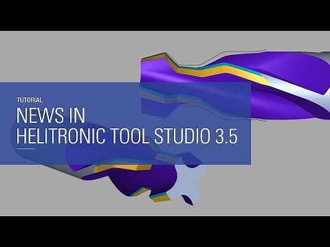 News in HELITRONIC TOOL STUDIO 3.5 | WALTER Tutorial