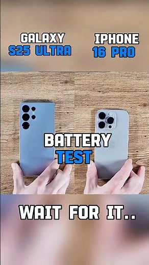 ⚡🔋 SAMSUNG GALAXY S25 ULTRA VS IPHONE 16 PRO🔥 BATTERY 🔋 TEST!!