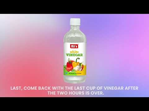 How to remove rust stains from a plastic tub with vinegar