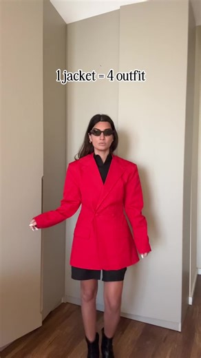 1 jacket = 4 outfits ❤️