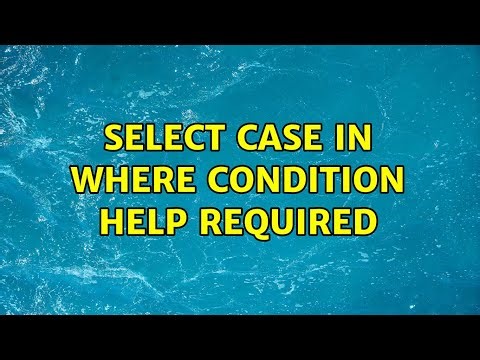 Select Case in where Condition Help Required