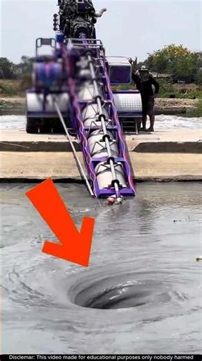 This monster swallows an entire pond! 😱Water Dragon Pump Machine😱 #shorts #engineering #heavymach...