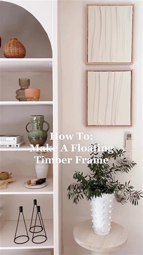 DIY Floating Timber Frame Tutorial for Under $25 Each!