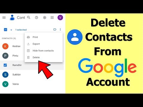 How to Delete Contacts From Google Account