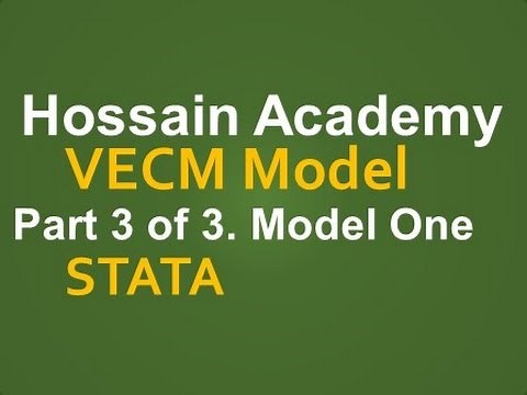 VECM. Model One. Part 3 of 3. STATA